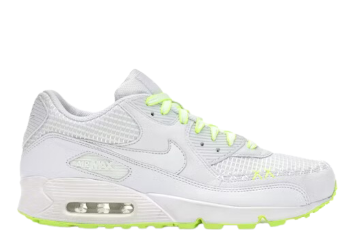 Nike Air Max 90 Kaws White Volt 346115 111 Raffles Where to Buy